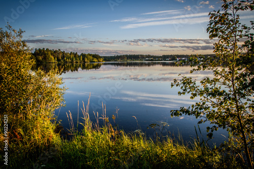 Fototapeta Naklejka Na Ścianę i Meble -  Evening lake, nature