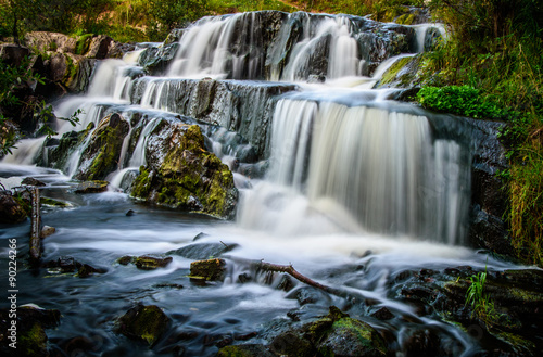 a beautiful waterfall  nature