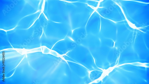 Blue water refraction background (seamless loop)