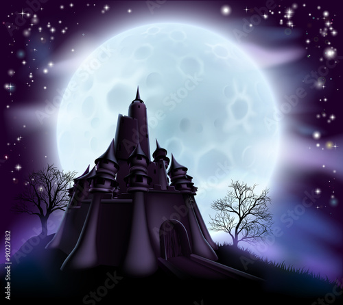 Halloween Castle Background