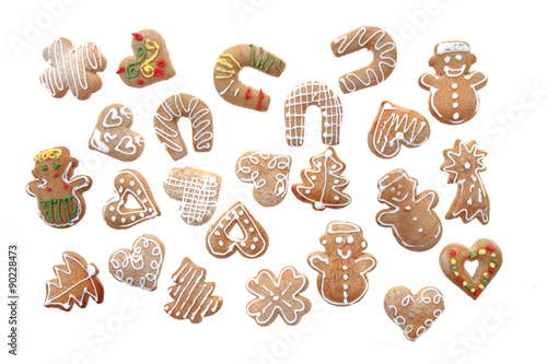 christmas ginger bread isolated