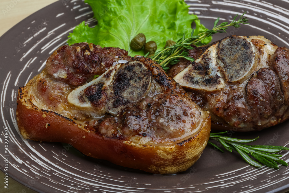 Pork knee steack Pork knee steack