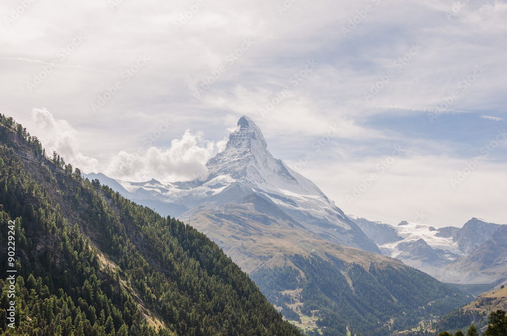 Zermatt, Dorf, Walliser Dorf, Walliser Alpen, Alpen, Schweizer Berge, Schwarzsee, Furi, Wanderferien, Sommer, Wallis, Schweiz