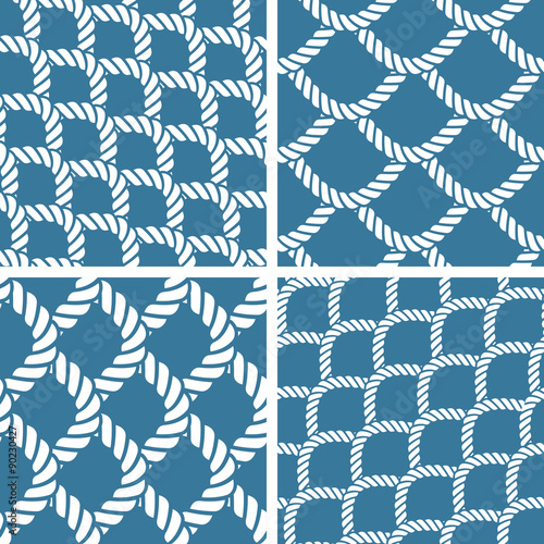 Seamless nautical rope pattern