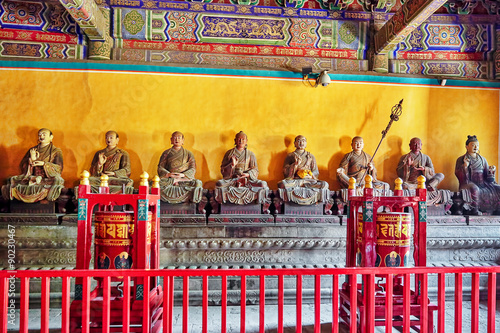 Interior view of Yonghegong Lama Temple. Beijing.