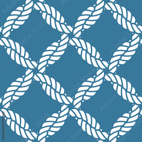 Seamless nautical rope pattern