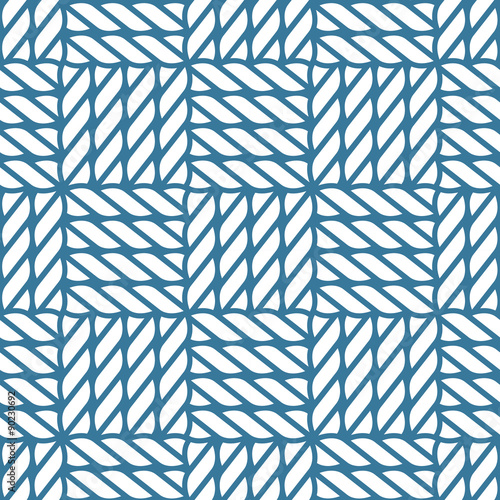 Seamless nautical rope knot pattern, lattice