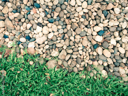 green grass with stone  grass with rock background