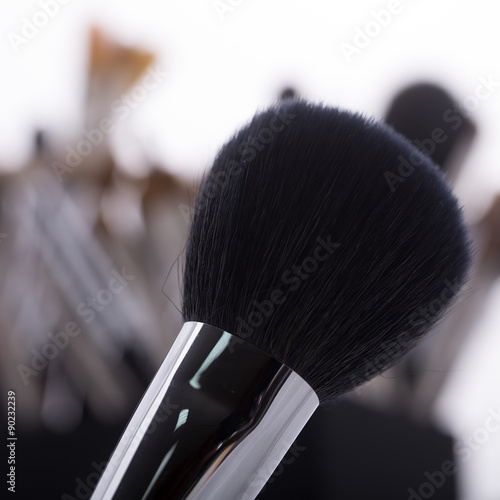Make-up brush closeup