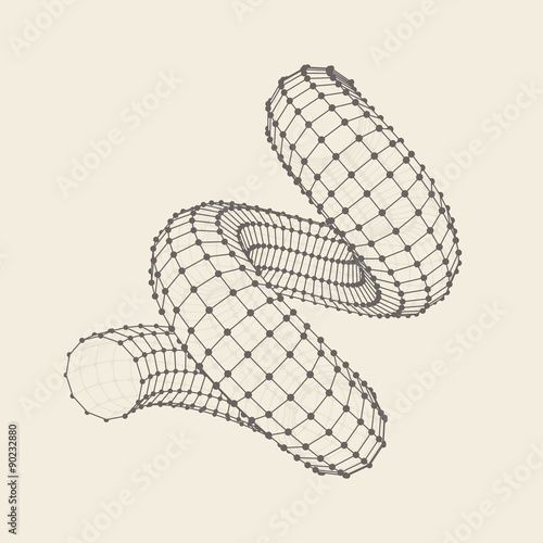 Spiral. 3d vector illustration. 
