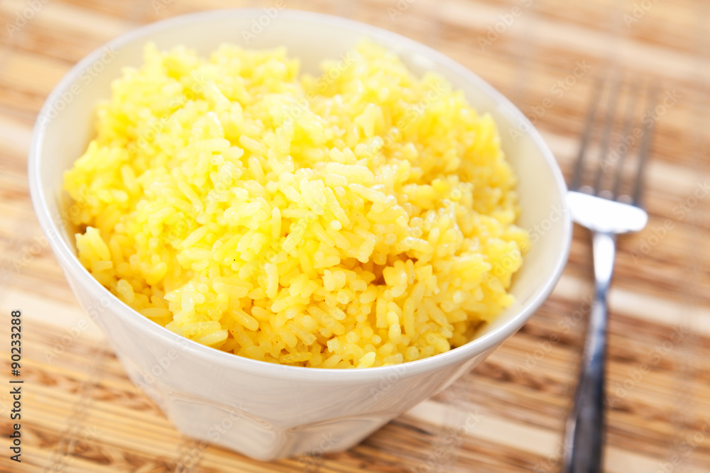 Rice cooked with kurkuma Rice cooked with kurkuma