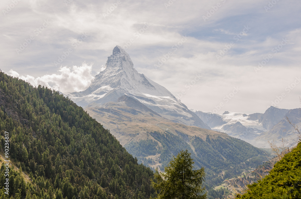Zermatt, Dorf, Alpen, Walliser Alpen, Schweizer Berge, Trockener Steg, Schwarzsee, Furi, Furggsattel, Matterhorn, Wanderferien, Wallis, Sommer, Schweiz