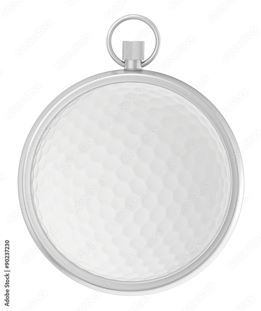 Fototapeta premium Stopwatch and a golf ball in middle of dial