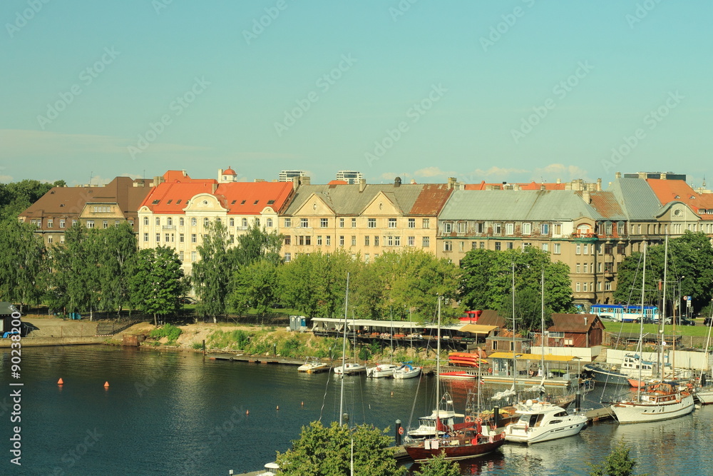 Riga view from the port