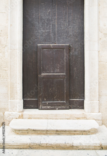 Old door in Bari, Italy