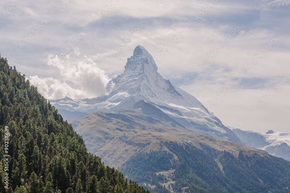 Zermatt, Bergdorf, Dorf, Walliser Dorf, Alpen, Schweizer Alpen, Trockener Steg, Schwarzsee, Furi, Matterhorn, Wallis, Sommer, Schweiz