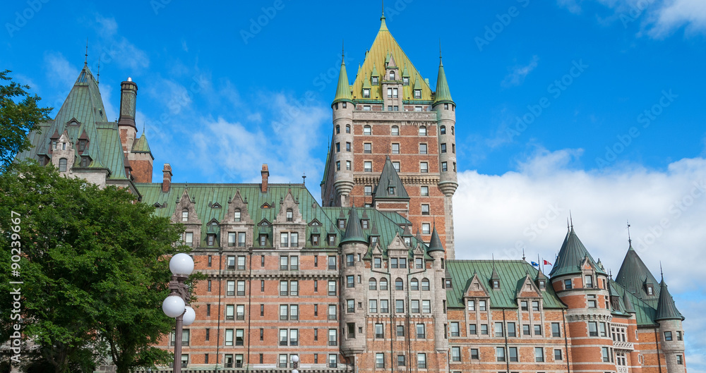 Hotel de Frontenac. Beautiful view of Quebec City Castle Hotel de Frontenac. Beautiful view of Quebec City Castle