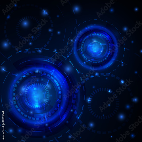 Abstract technology concept background, vector illustration