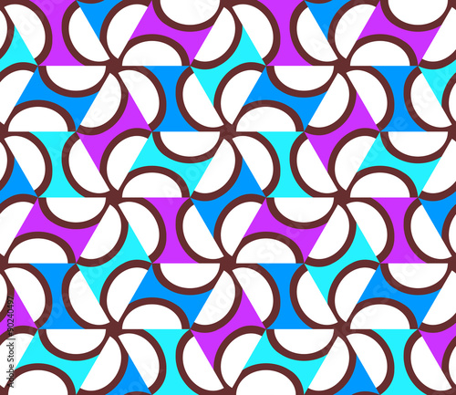 Geometric abstract seamless pattern motif background