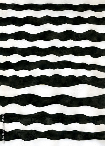 abstract black ink waved background