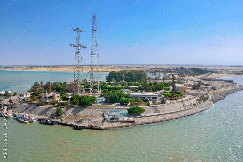 Fototapeta premium Suez canal, Egypt