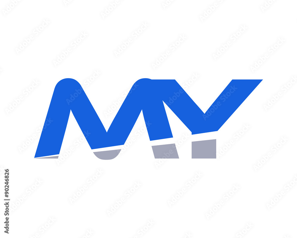 MY Letter Logo Modern MY Letter Logo Modern