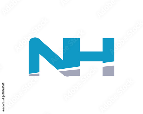 NH Letter Logo Modern