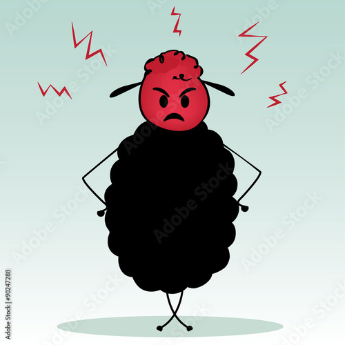 angry sheep