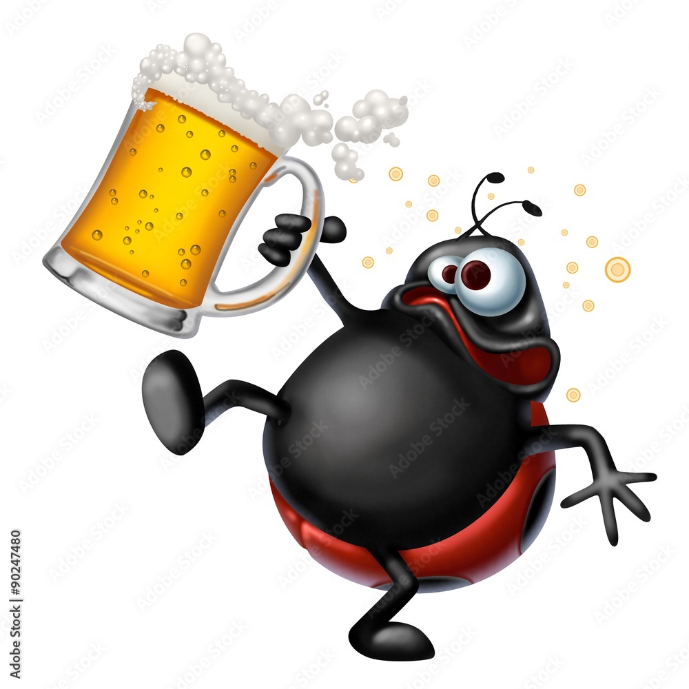 Fototapeta premium coccinelle birra