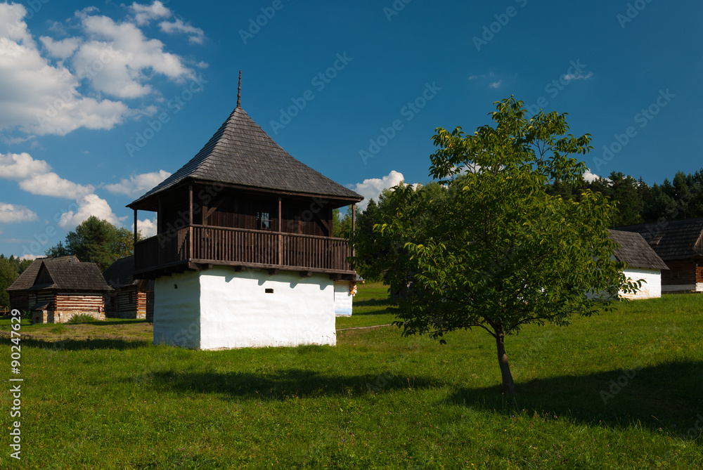 Garden house from Slovenske Pravno - Museum of the Slovak Village, Martin, Slovakia
