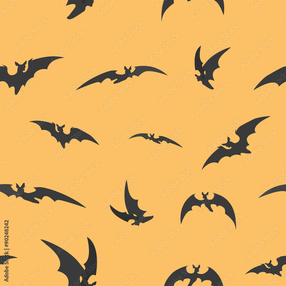 Naklejka premium Bats silhouettes for Halloween