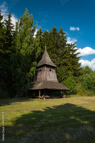 Woden belfry from Trstene, Liptov - Museum of the Slovak Village, Martin, Slovakia photo