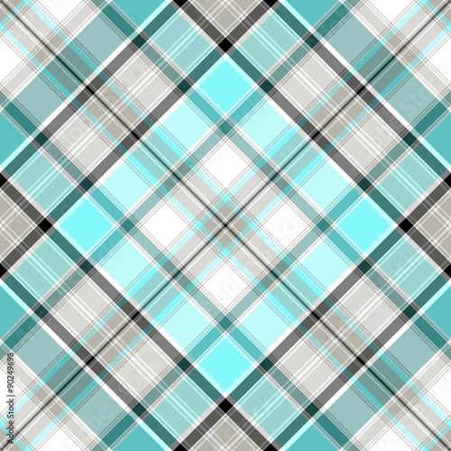 Blue Xadrez Pattern