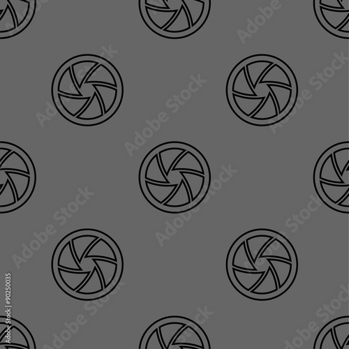 seamless pattern with camera shutter