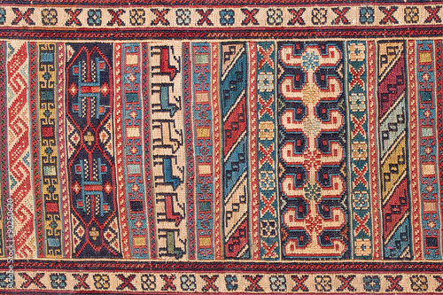 Beautiful and colored traditional handmade turkish carpet