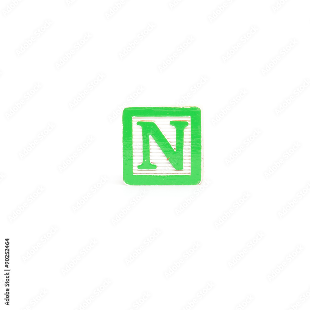 Letter N Block Letter N Block