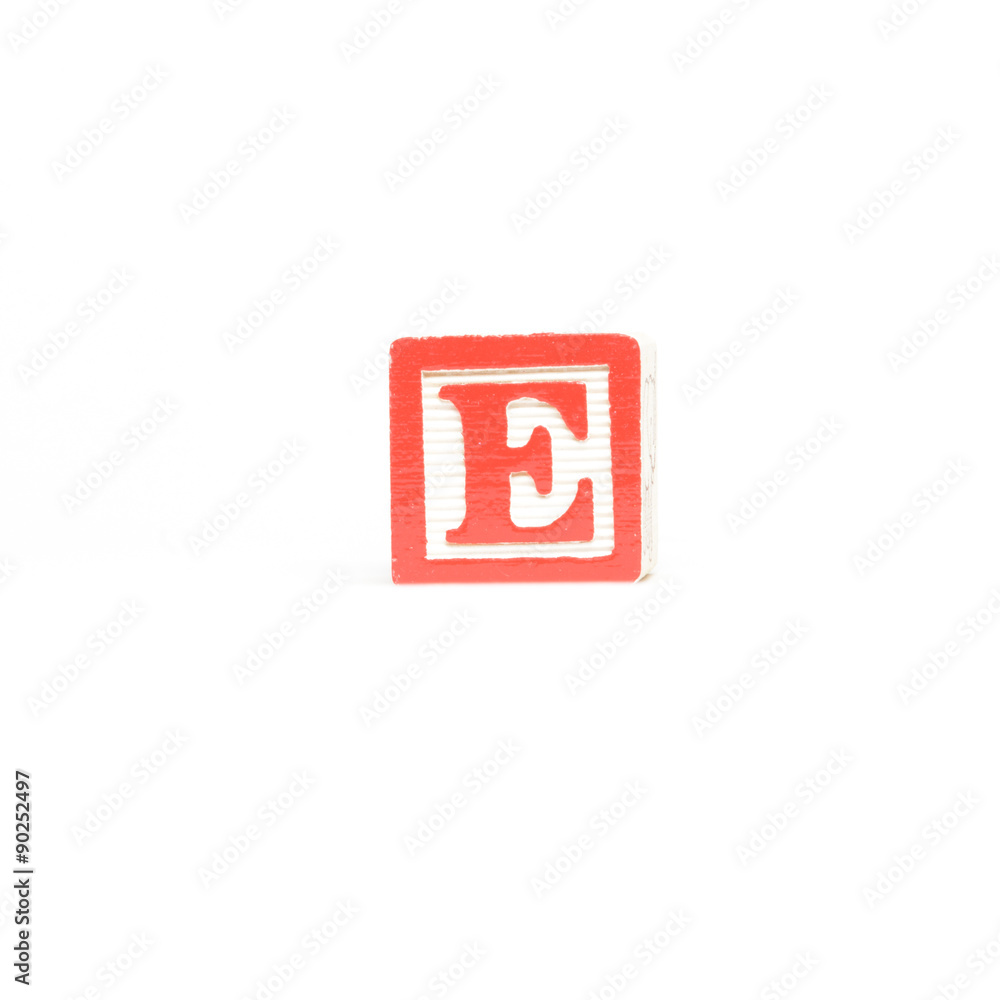 Letter E Block Letter E Block