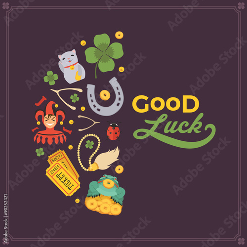 Vector decorating design made of Lucky Charms, and the words