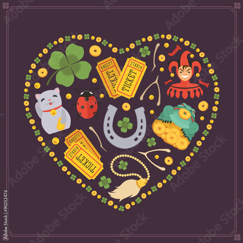 Vector decorating design made of Lucky Charms