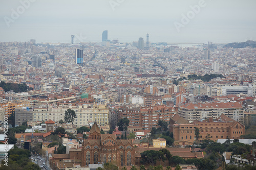 views of Barcelona from the top