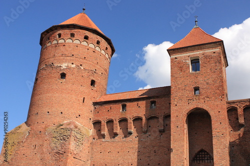 Gotycki czternastowieczny zamek w Reszlu (Mazury, Polska). Budowany w latach 1350 - 1401. photo