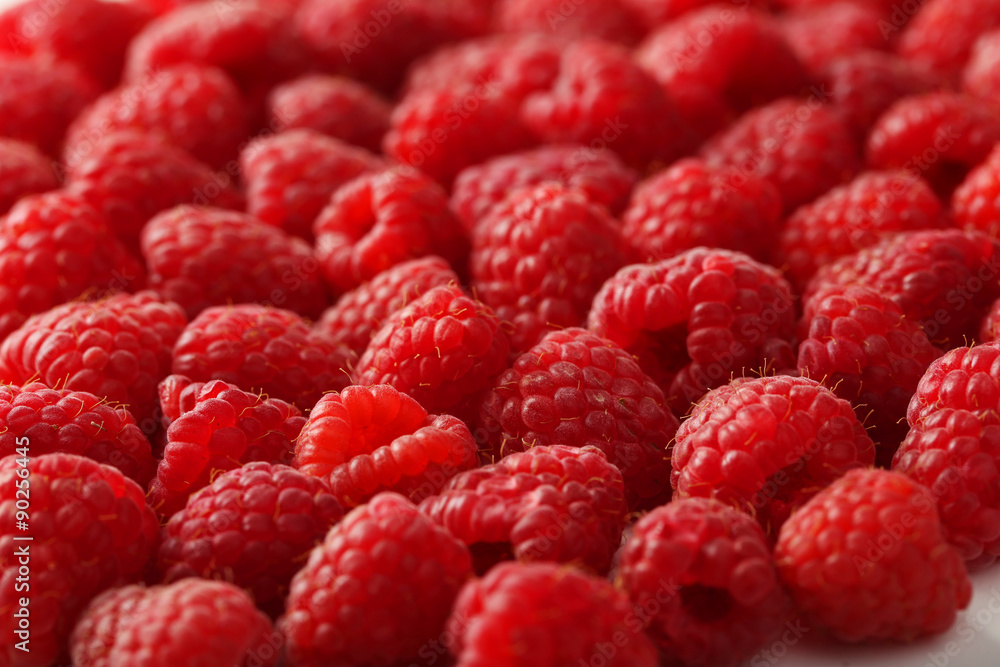 Red raspberry background, close up Red raspberry background, close up
