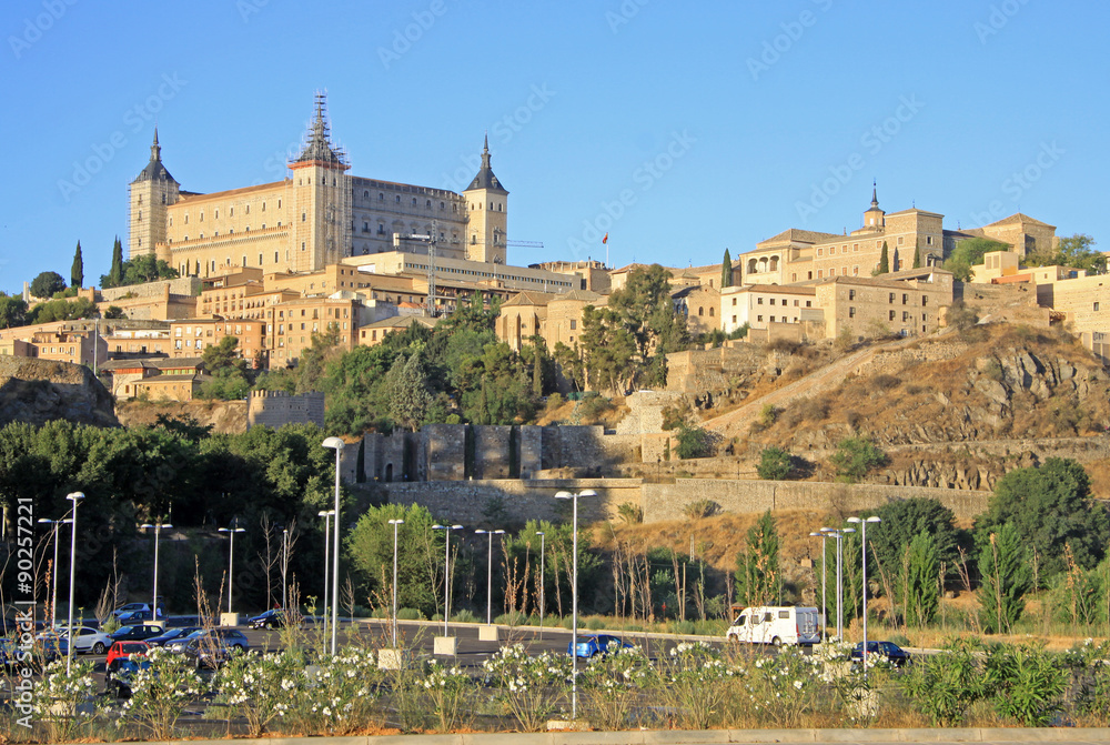 Toledo, Spain old town at the Alcazar.