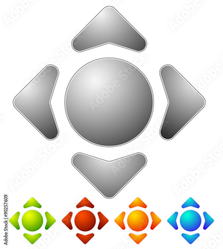 Pattern with circles and squares. Repeatable. Vector illustratio