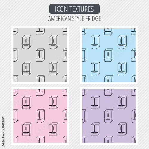 American fridge icon. Refrigerator sign.