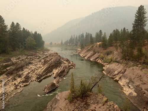 Montana wildfire smoke