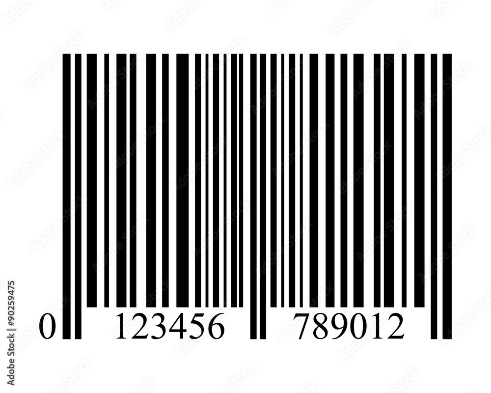 bar code on a white background isolated bar code on a white background isolated