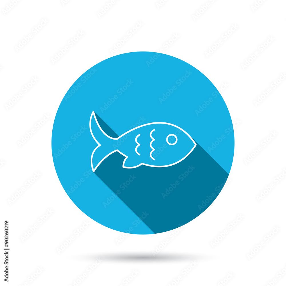 Fish icon. Seafood sign. Vegetarian food symbol. Fish icon. Seafood sign. Vegetarian food symbol.