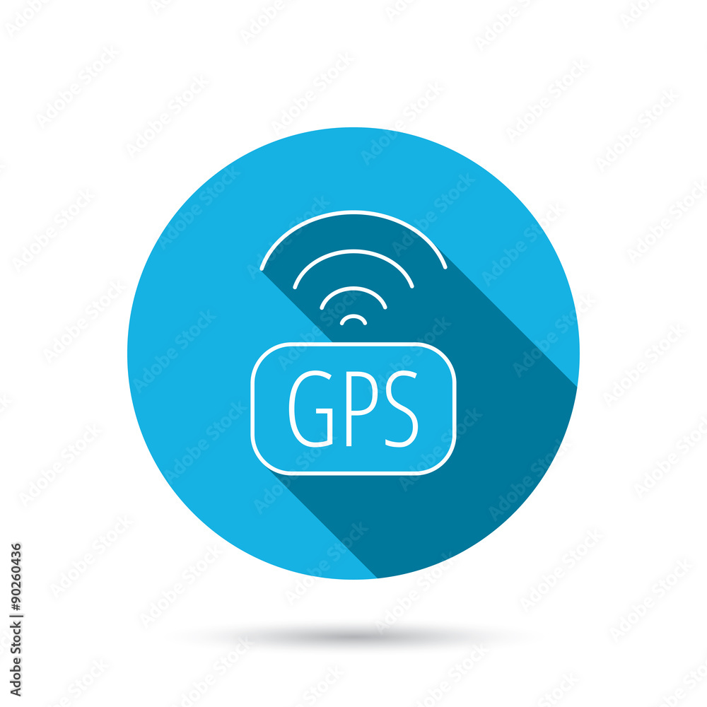 GPS navigation icon. Map positioning sign. GPS navigation icon. Map positioning sign.