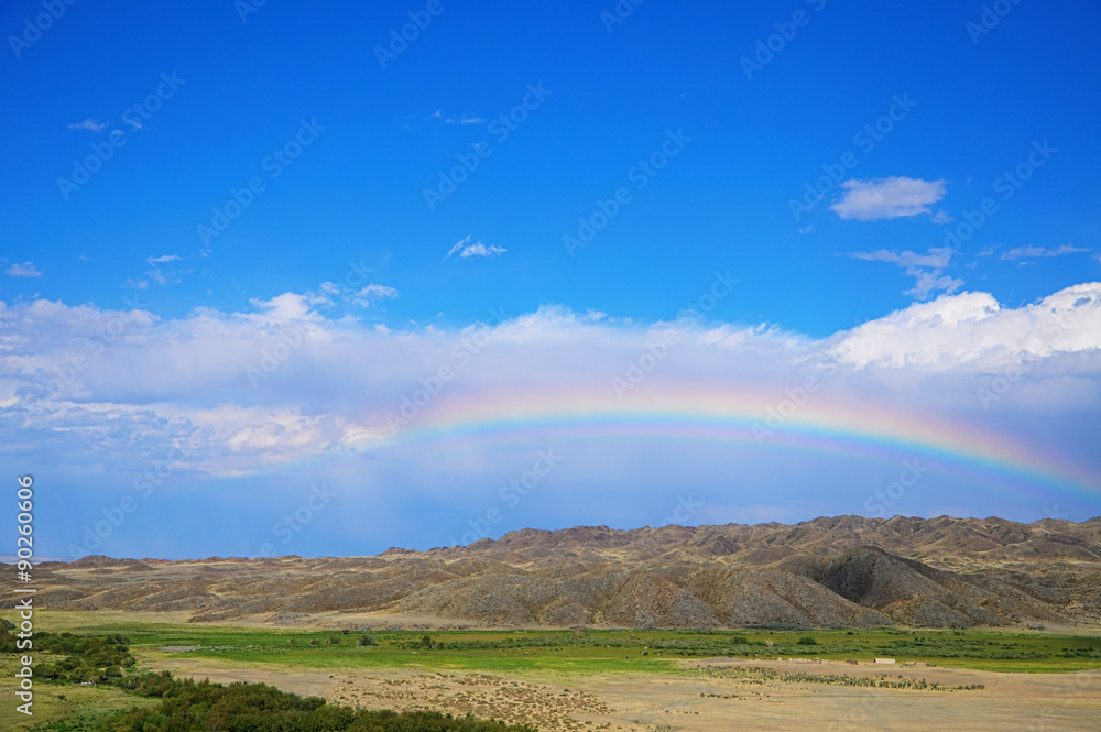 Rainbow in the hills